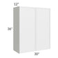RTA Township White 30" x 36" Wall Cabinet