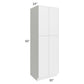 RTA Township White 30" x 90" Wall Pantry Cabinet with 4 Roll Out Trays