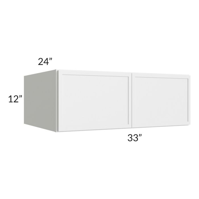 RTA Township White 33" x 12" x 24" Wall Kitchen Oasis