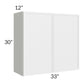 RTA Township White 33" x 30" Wall Cabinet