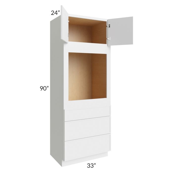 RTA Township White 33" x 90" Universal Oven Cabinet