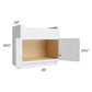 RTA Township White 36" Farm Sink Base Cabinet with 1 Decorative END Panel