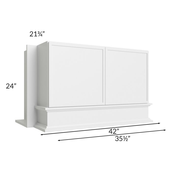 RTA Township White 36" x 24" Wood Hood