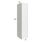 RTA Township White 9" x 42" Wall Cabinet