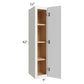 RTA Township White 9" x 42" Wall Cabinet