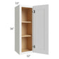 RTA Vail White Shaker 12" x 36" Wall Cabinet