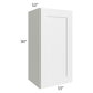 RTA Vail White Shaker 15" x 30" Wall Cabinet
