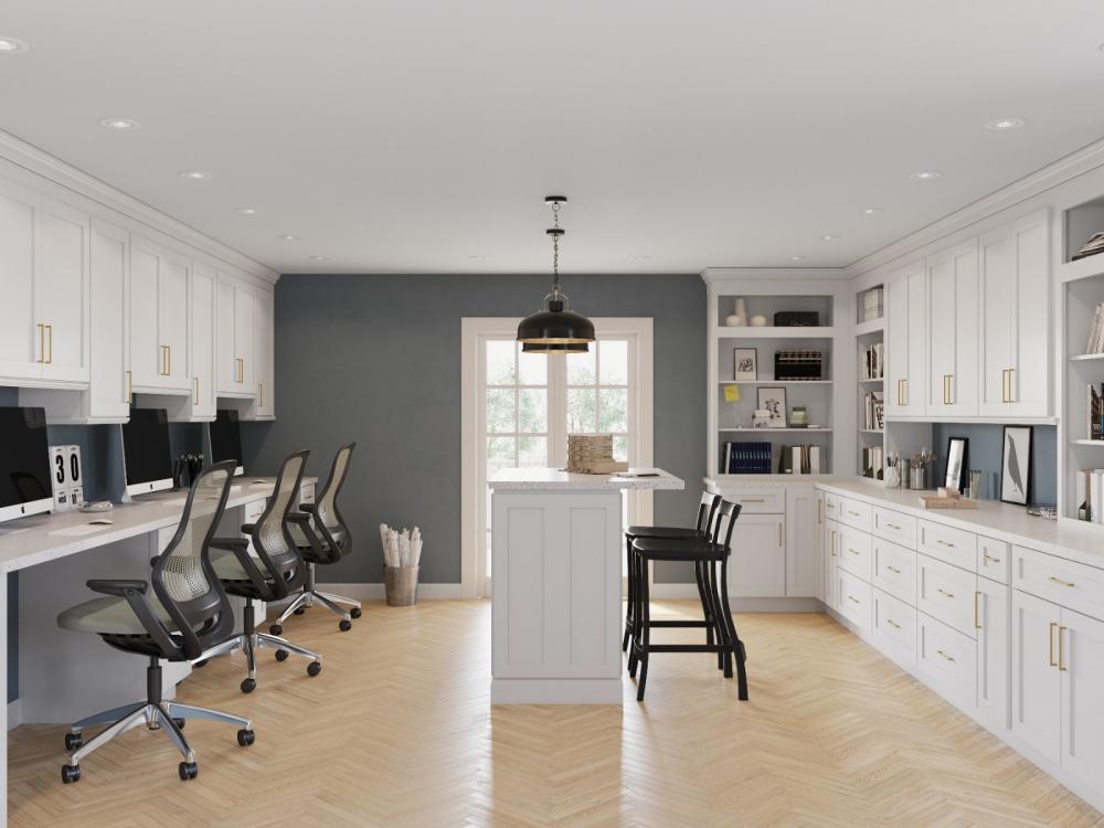RTA Vail White Shaker 15" x 36" Wall Cabinet