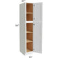 RTA Vail White Shaker 15" x 84" Wall Pantry with 4 Roll Out Trays