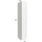 RTA Vail White Shaker 15" x 96" Wall Pantry with 3 Roll Out Trays