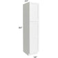 RTA Vail White Shaker 18" x 84" Wall Pantry with 3 Roll Out Trays