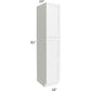 RTA Vail White Shaker 18" x 90" Wall Pantry with 3 Roll Out Trays