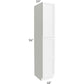 RTA Vail White Shaker 18" x 96" Wall Pantry with 1 Roll Out Tray