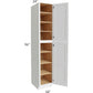 RTA Vail White Shaker 18" x 96" Wall Pantry with 2 Roll Out Trays