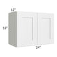 RTA Vail White Shaker 24" x 18" Wall Cabinet