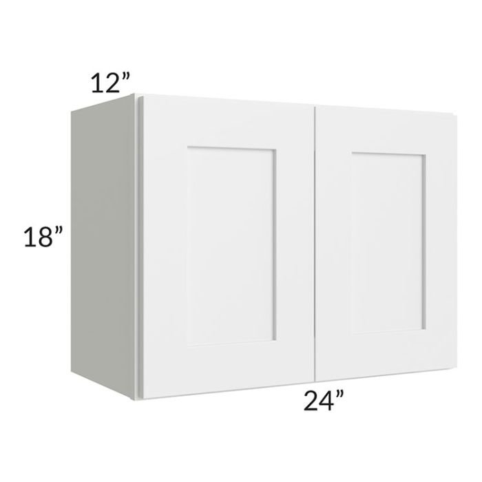RTA Vail White Shaker 24" x 18" Wall Cabinet