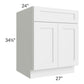 RTA Vail White Shaker 27" Base Cabinet with 2 Roll Out Trays and 2 Decorative End Panels