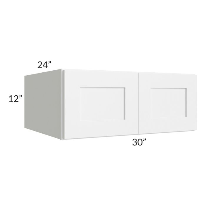 RTA Vail White Shaker 30" x 12" x 24" Wall Cabinet