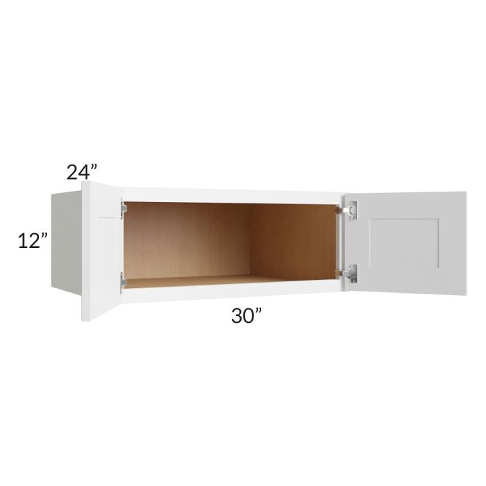 RTA Vail White Shaker 30" x 12" x 24" Wall Cabinet