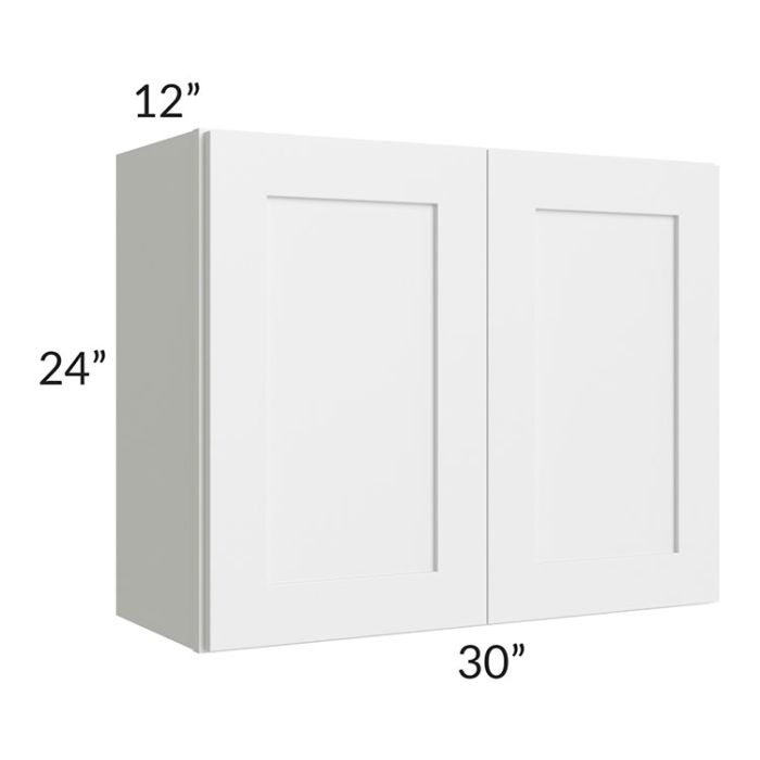 RTA Vail White Shaker 30" x 24" Wall Cabinet