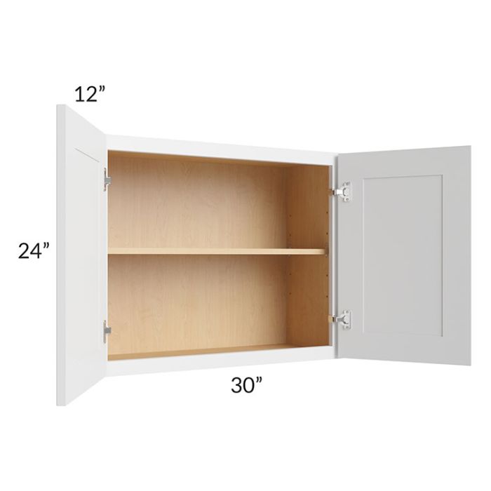 RTA Vail White Shaker 30" x 24" Wall Cabinet