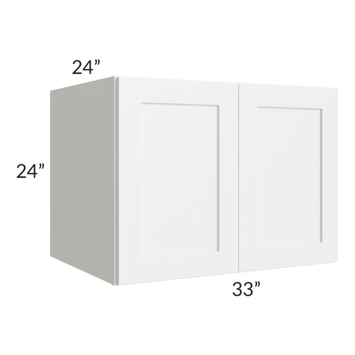 RTA Vail White Shaker 33" x 24" x 24" Wall Cabinet