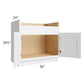 RTA Vail White Shaker 36" Farm Sink Base Cabinet