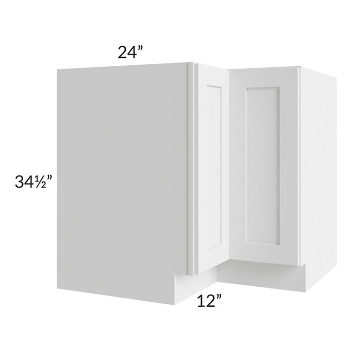 RTA Vail White Shaker 36" Lazy Susan Base Cabinet