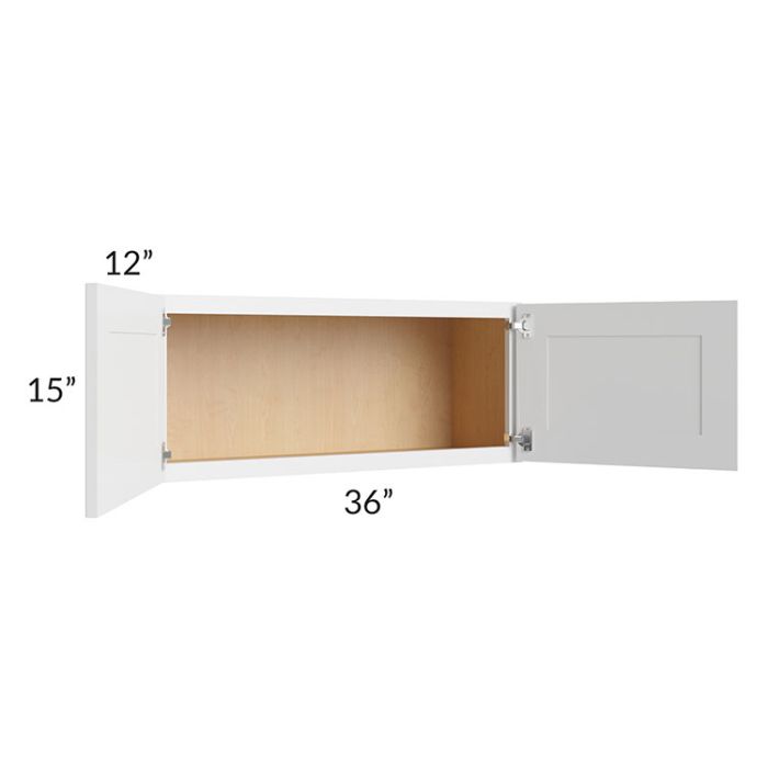 RTA Vail White Shaker 36" x 15" Wall Cabinet