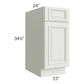 RTA Wellfleet Linen 15" Base Cabinet