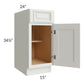 RTA Wellfleet Linen 15" Base Cabinet