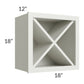 RTA Wellfleet Linen 18" x 18" Wine Cabinet