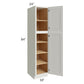 RTA Wellfleet Linen 18" x 84" Pantry Cabinet