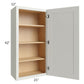 RTA Wellfleet Linen 21" x 42" Wall Cabinet