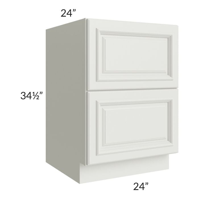 RTA Wellfleet Linen 24" 2-Drawer Base Cabinet