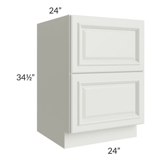 RTA Wellfleet Linen 24" 2-Drawer Base Cabinet