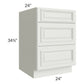 RTA Wellfleet Linen 24" 3-Drawer Base Cabinet