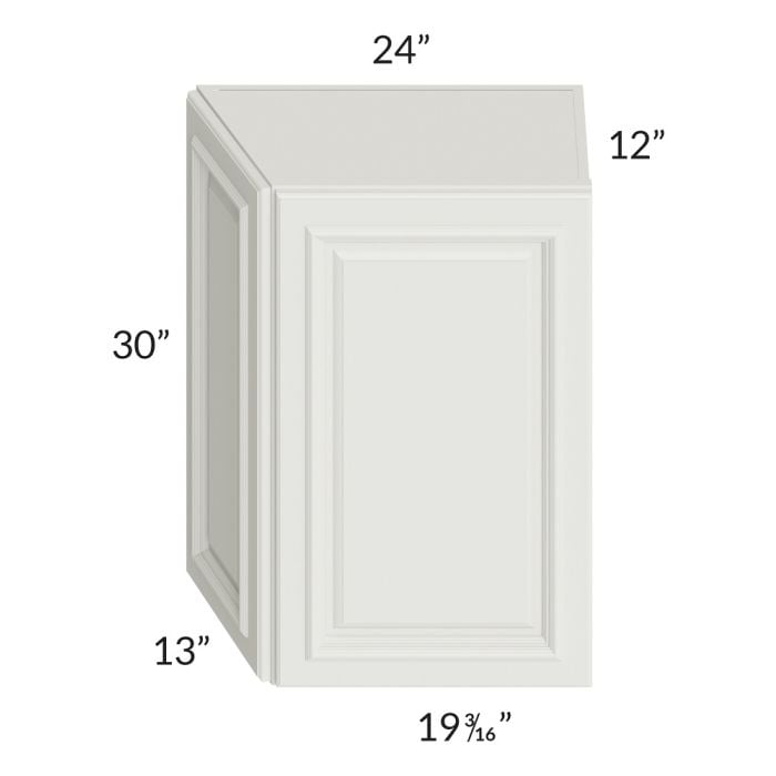 RTA Wellfleet Linen 24" x 30" Wall End Angle Cabinet