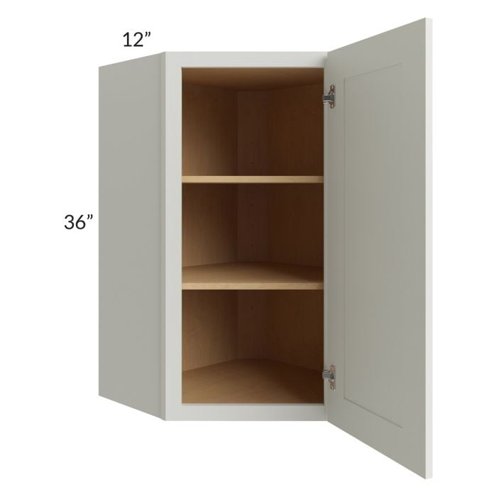 RTA Wellfleet Linen 24" x 36" Wall Diagonal Corner Cabinet