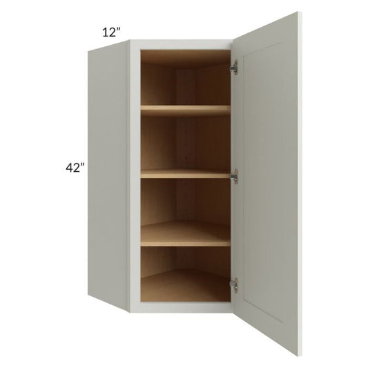 RTA Wellfleet Linen 24" x 42" Wall Diagonal Corner Cabinet