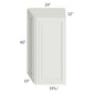 RTA Wellfleet Linen 24" x 42" Wall End Angle Cabinet