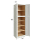 RTA Wellfleet Linen 24" x 84" Pantry Cabinet