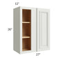 RTA Wellfleet Linen 27" x 30" Wall Blind Cabinet