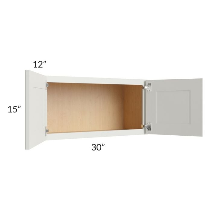 RTA Wellfleet Linen 30" x 15" Wall Cabinet
