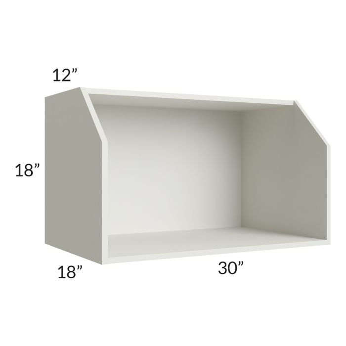 RTA Wellfleet Linen 30" x 18" Microwave Wall Cabinet