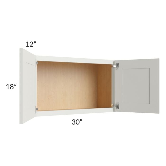 RTA Wellfleet Linen 30" x 18" Wall Cabinet
