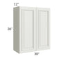 RTA Wellfleet Linen 30" x 36" Wall Cabinet