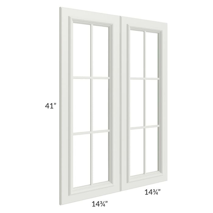 RTA Wellfleet Linen 30" x 42" Mullion Door (cabinet not included)