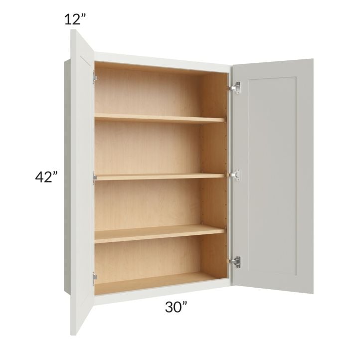RTA Wellfleet Linen 30" x 42" Wall Cabinet