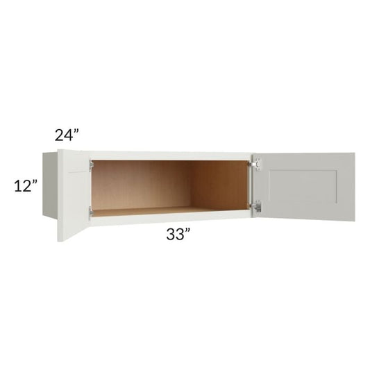 RTA Wellfleet Linen 33" x 12" x 24" Wall Cabinet
